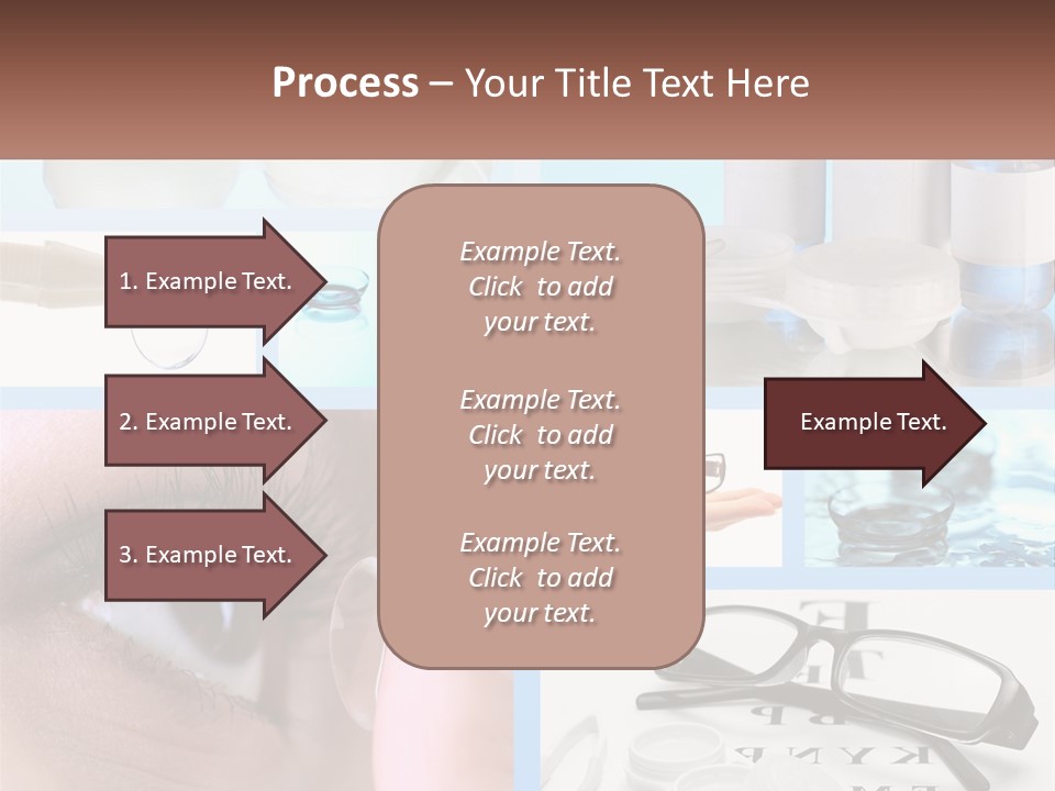 A Collage Of Different Types Of Eyeglasses PowerPoint Template