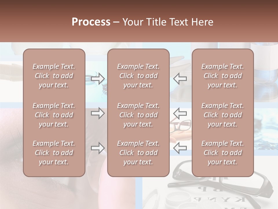 A Collage Of Different Types Of Eyeglasses PowerPoint Template