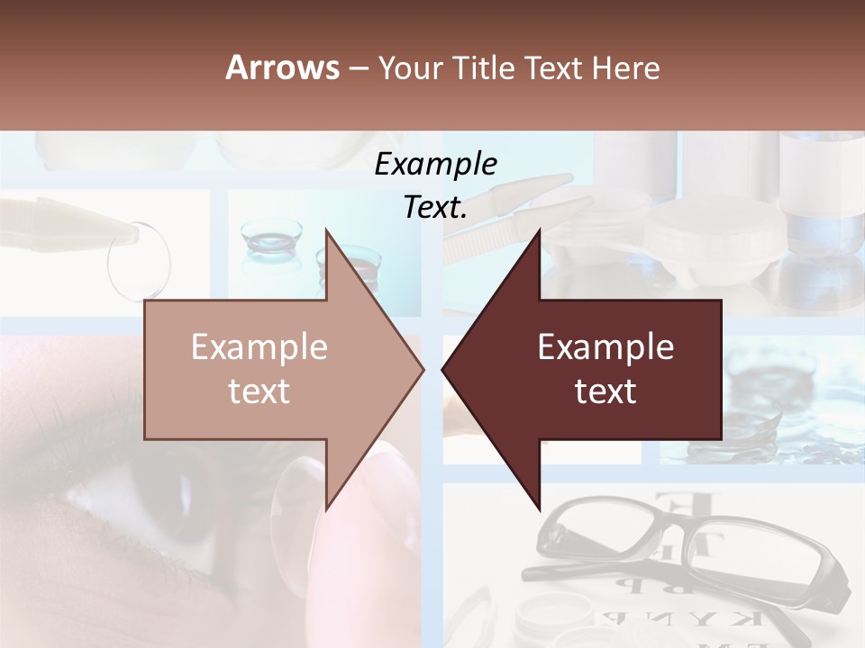 A Collage Of Different Types Of Eyeglasses PowerPoint Template