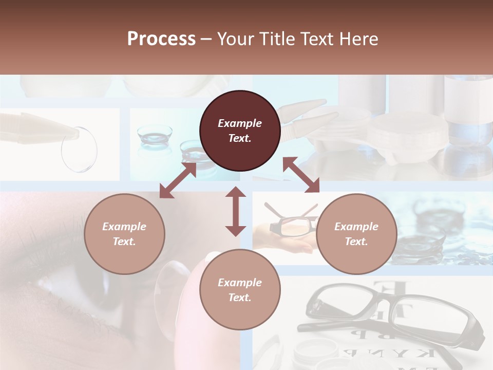 A Collage Of Different Types Of Eyeglasses PowerPoint Template