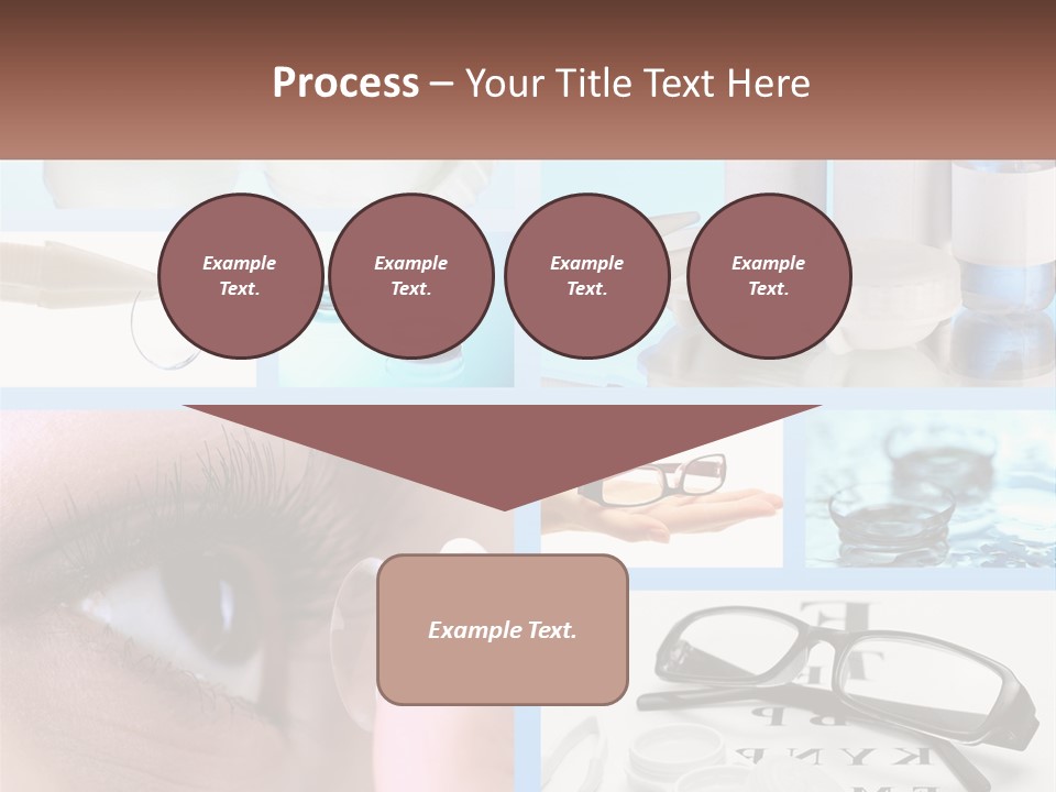 A Collage Of Different Types Of Eyeglasses PowerPoint Template