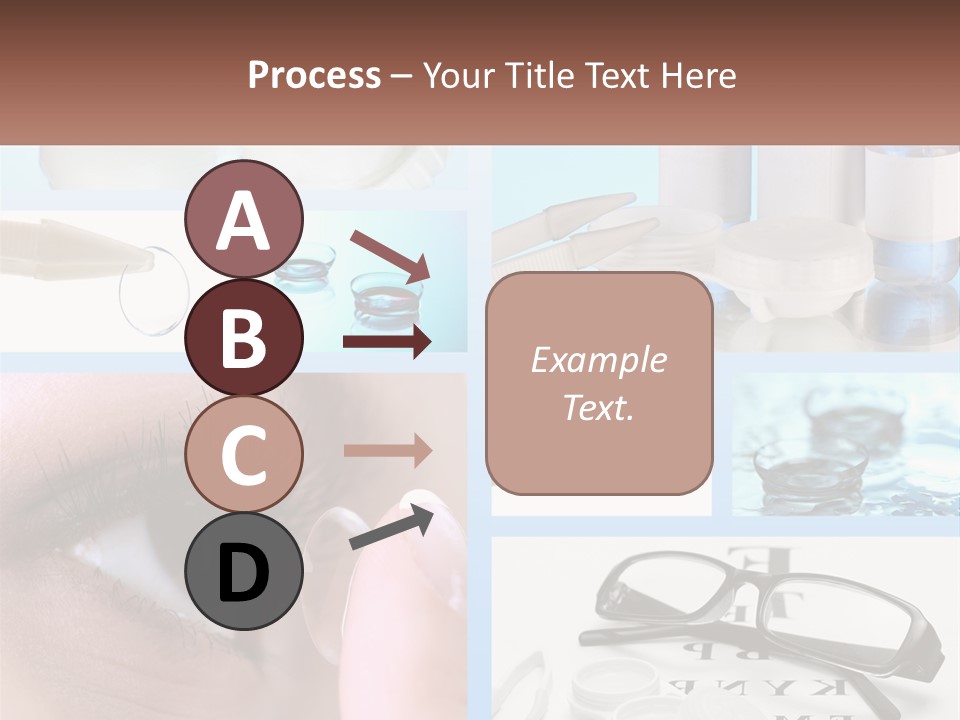 A Collage Of Different Types Of Eyeglasses PowerPoint Template