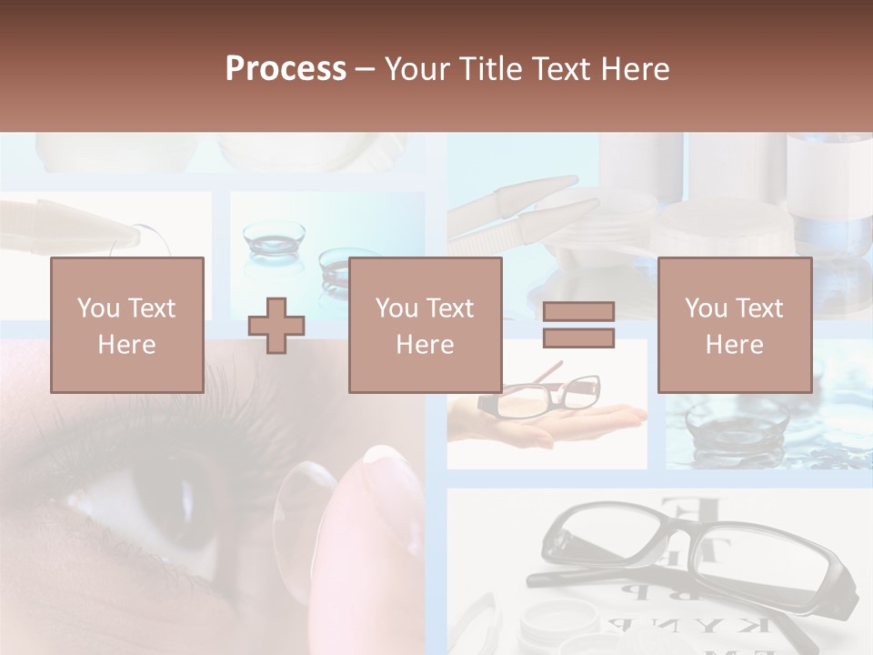 A Collage Of Different Types Of Eyeglasses PowerPoint Template