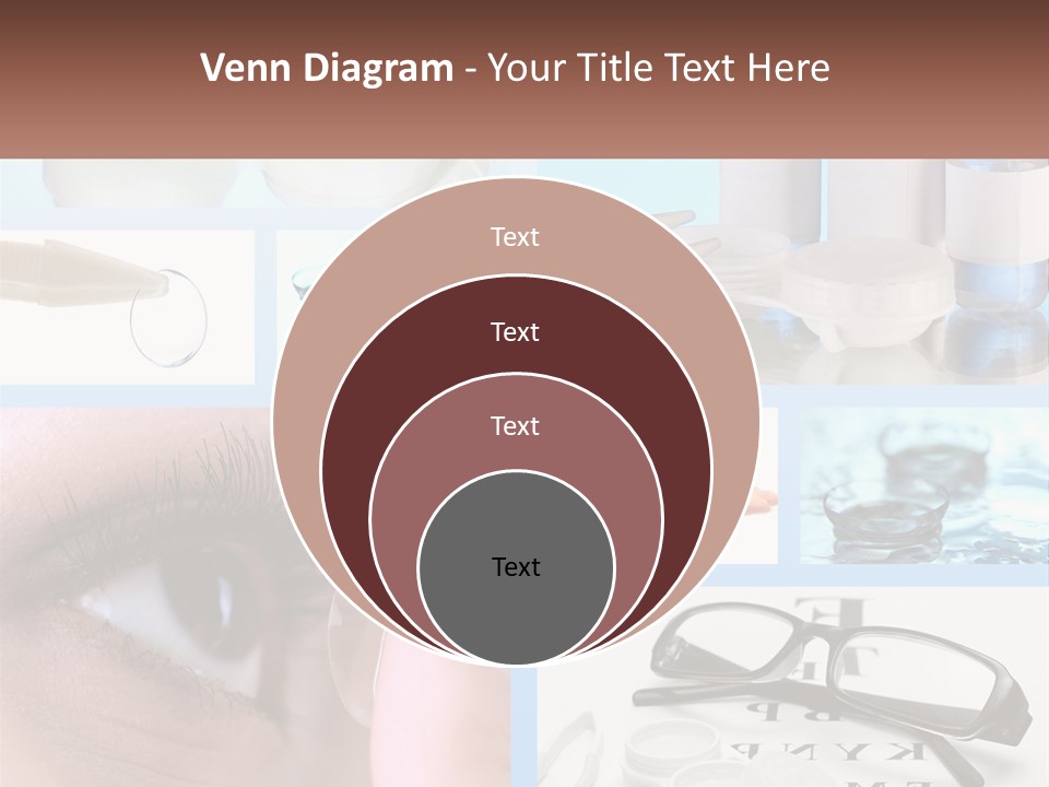 A Collage Of Different Types Of Eyeglasses PowerPoint Template