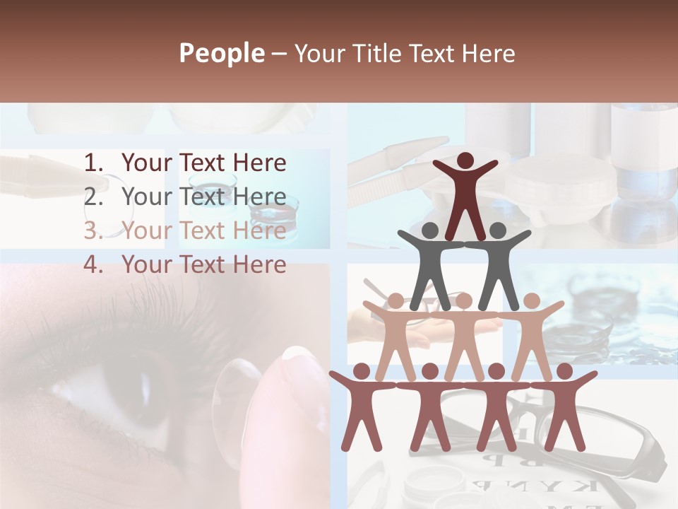 A Collage Of Different Types Of Eyeglasses PowerPoint Template