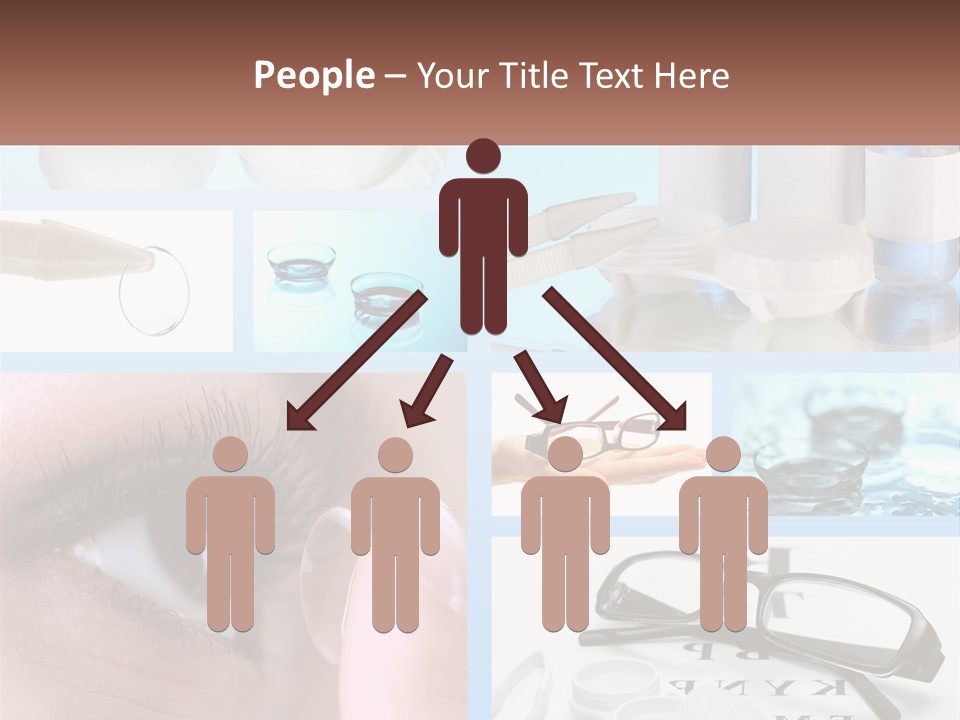 A Collage Of Different Types Of Eyeglasses PowerPoint Template