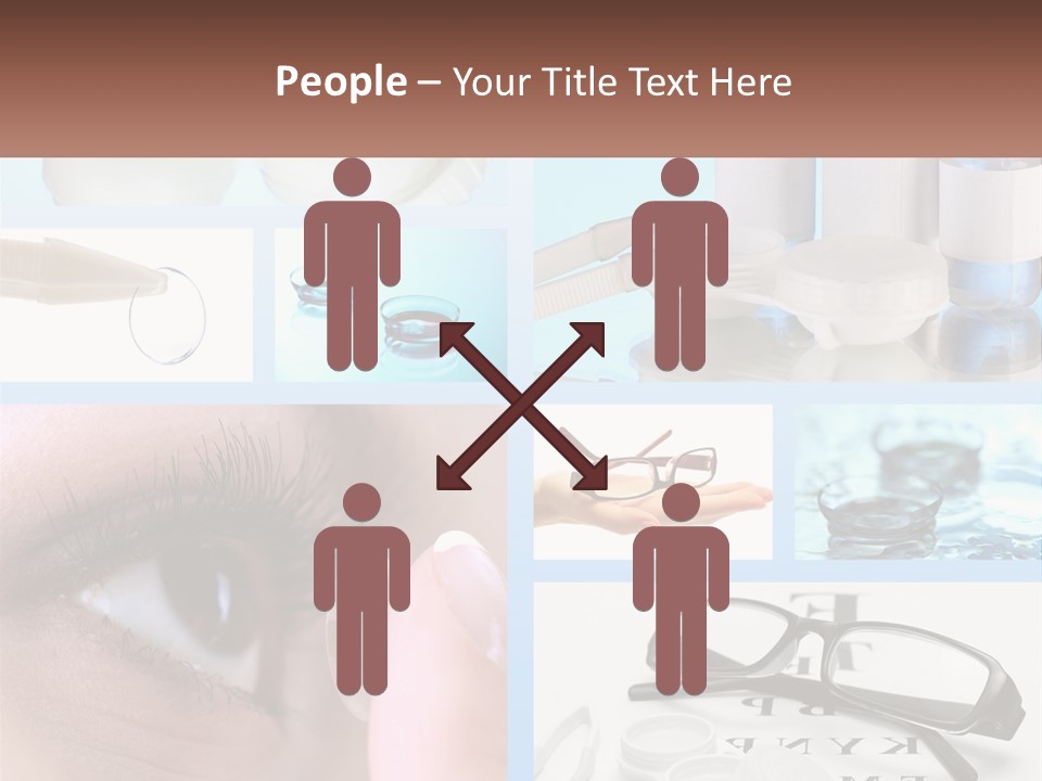 A Collage Of Different Types Of Eyeglasses PowerPoint Template