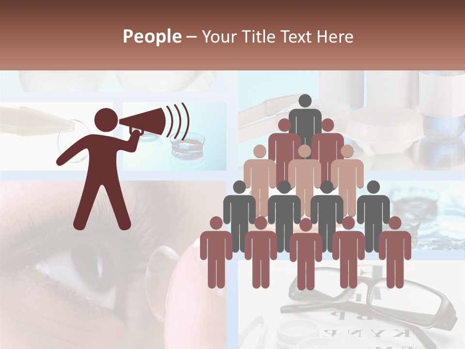 A Collage Of Different Types Of Eyeglasses PowerPoint Template