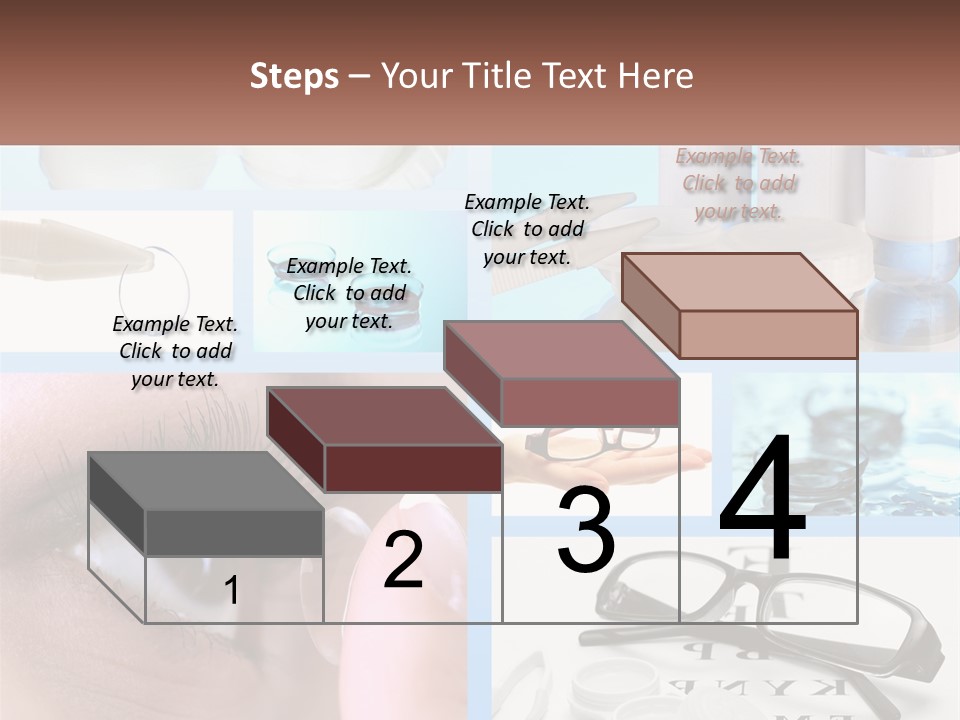 A Collage Of Different Types Of Eyeglasses PowerPoint Template
