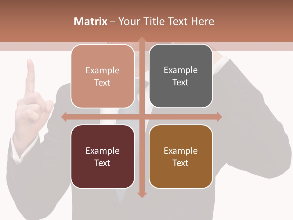 A Man In A Suit Giving A Thumbs Up PowerPoint Template