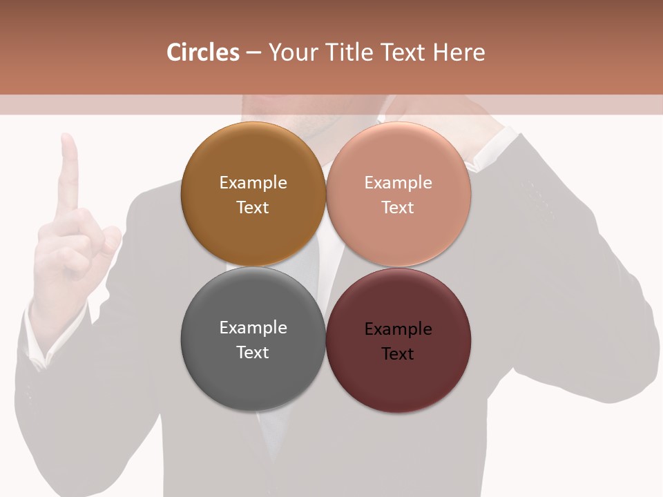 A Man In A Suit Giving A Thumbs Up PowerPoint Template