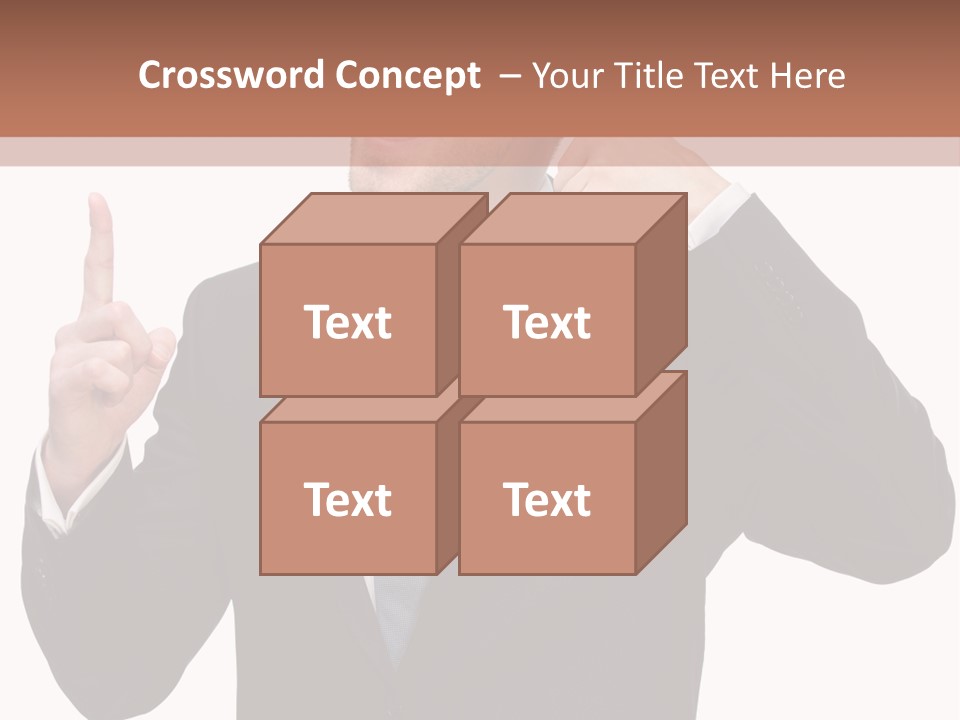 A Man In A Suit Giving A Thumbs Up PowerPoint Template