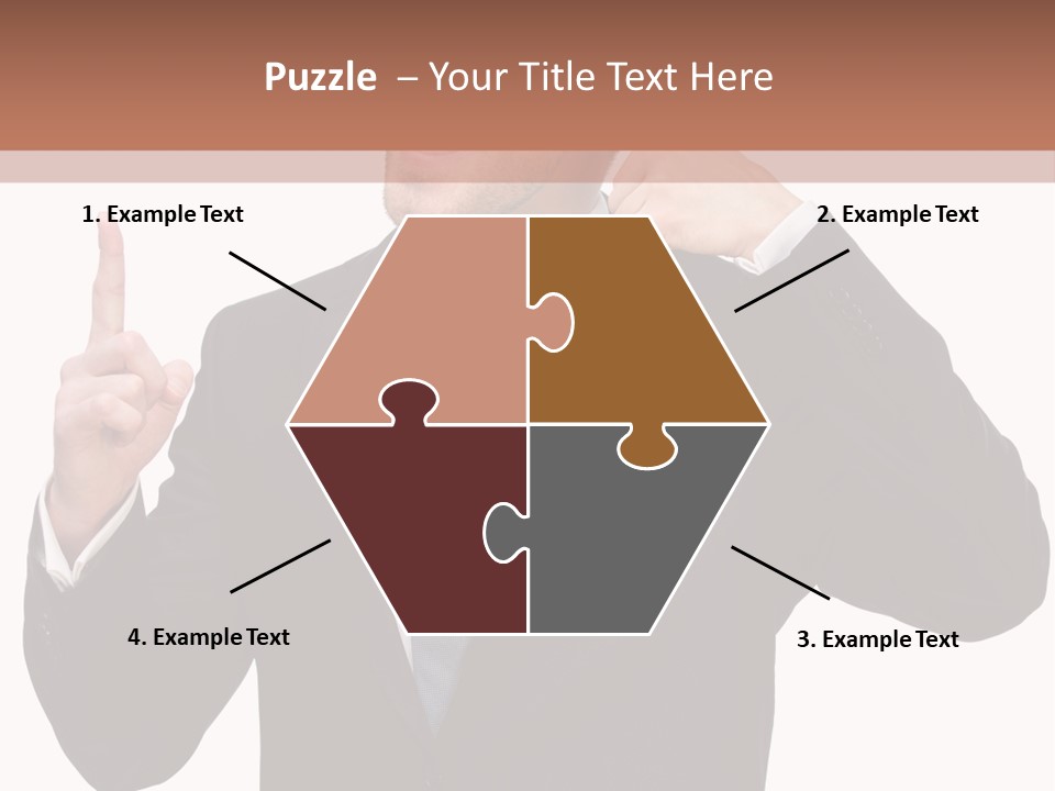 A Man In A Suit Giving A Thumbs Up PowerPoint Template