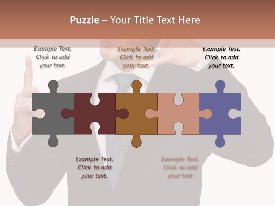 A Man In A Suit Giving A Thumbs Up PowerPoint Template