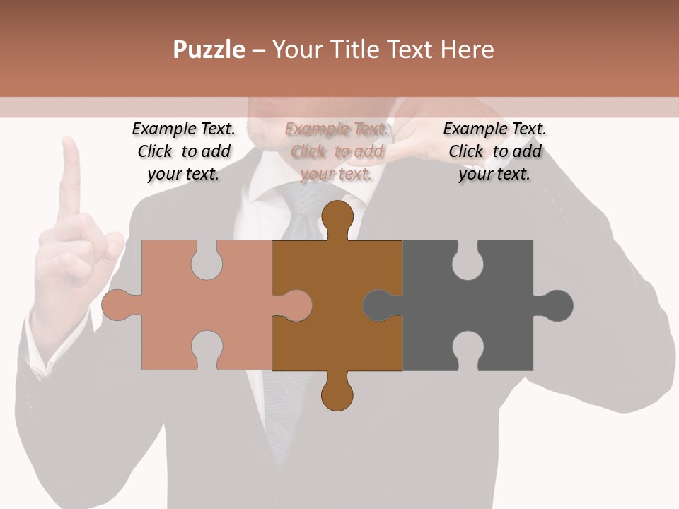 A Man In A Suit Giving A Thumbs Up PowerPoint Template