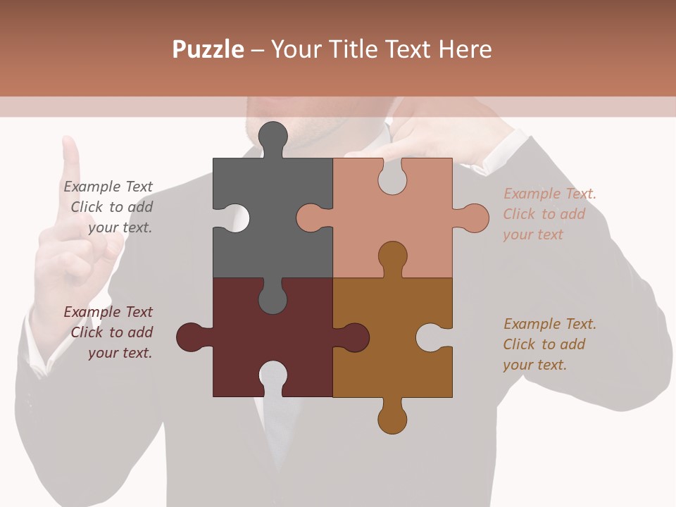 A Man In A Suit Giving A Thumbs Up PowerPoint Template