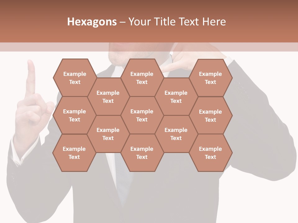 A Man In A Suit Giving A Thumbs Up PowerPoint Template