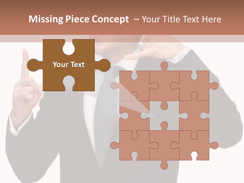 A Man In A Suit Giving A Thumbs Up PowerPoint Template