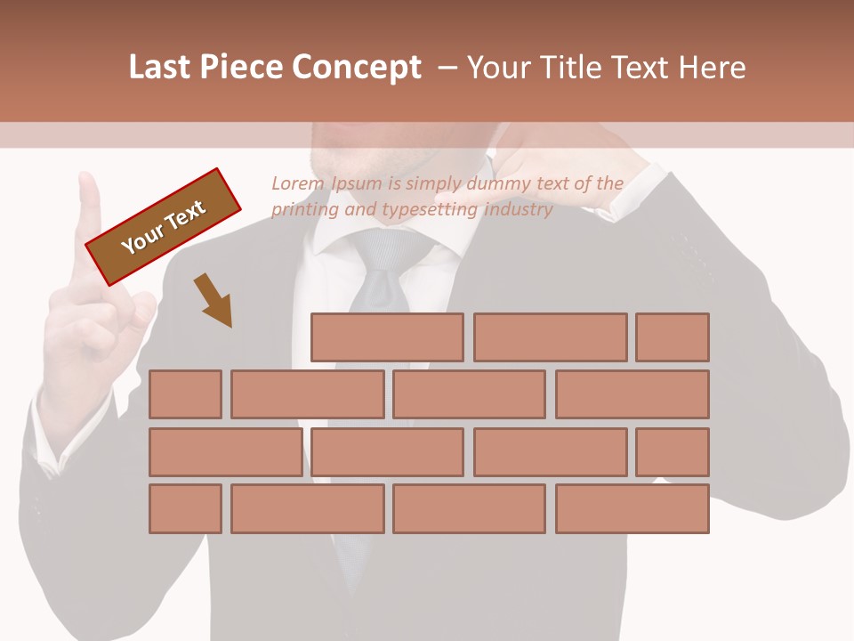 A Man In A Suit Giving A Thumbs Up PowerPoint Template