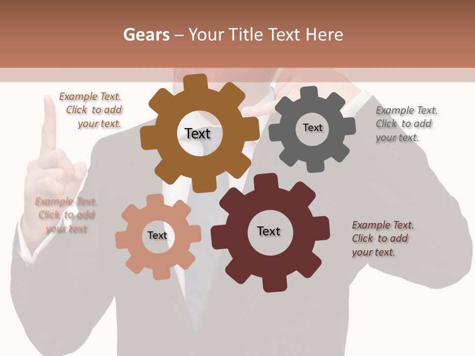 A Man In A Suit Giving A Thumbs Up PowerPoint Template