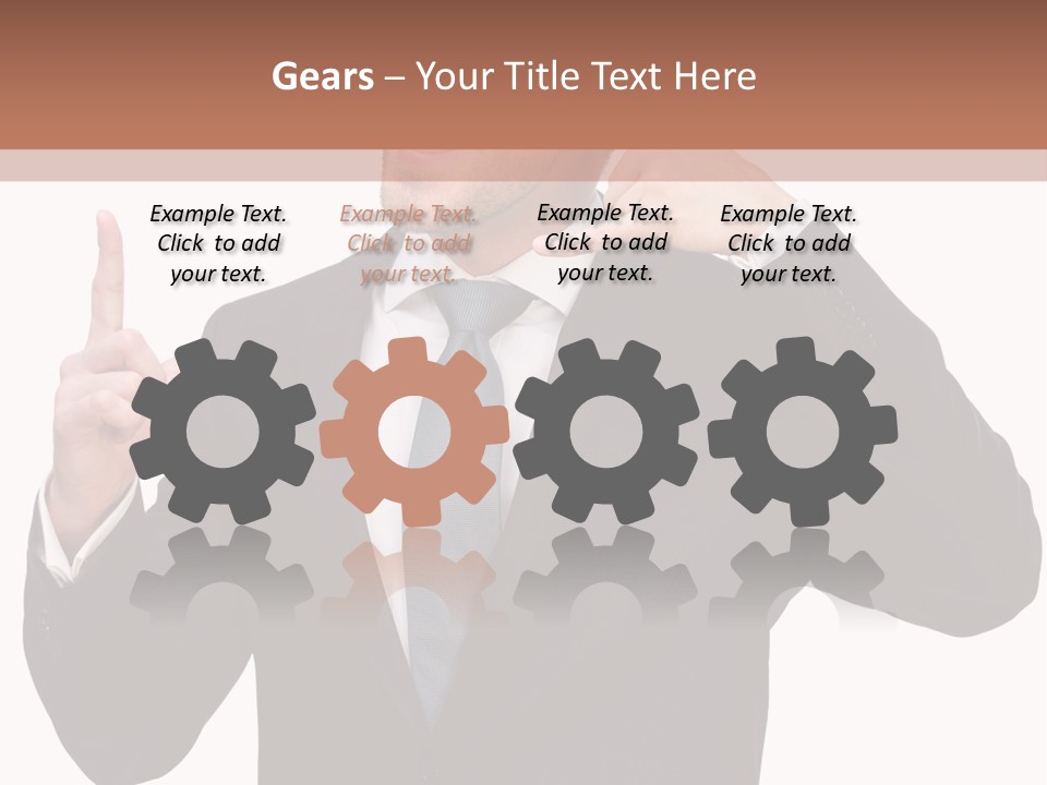 A Man In A Suit Giving A Thumbs Up PowerPoint Template