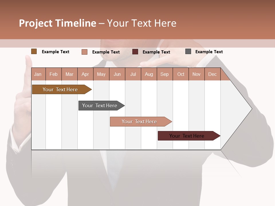A Man In A Suit Giving A Thumbs Up PowerPoint Template