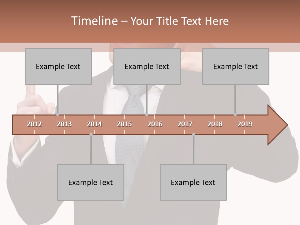 A Man In A Suit Giving A Thumbs Up PowerPoint Template