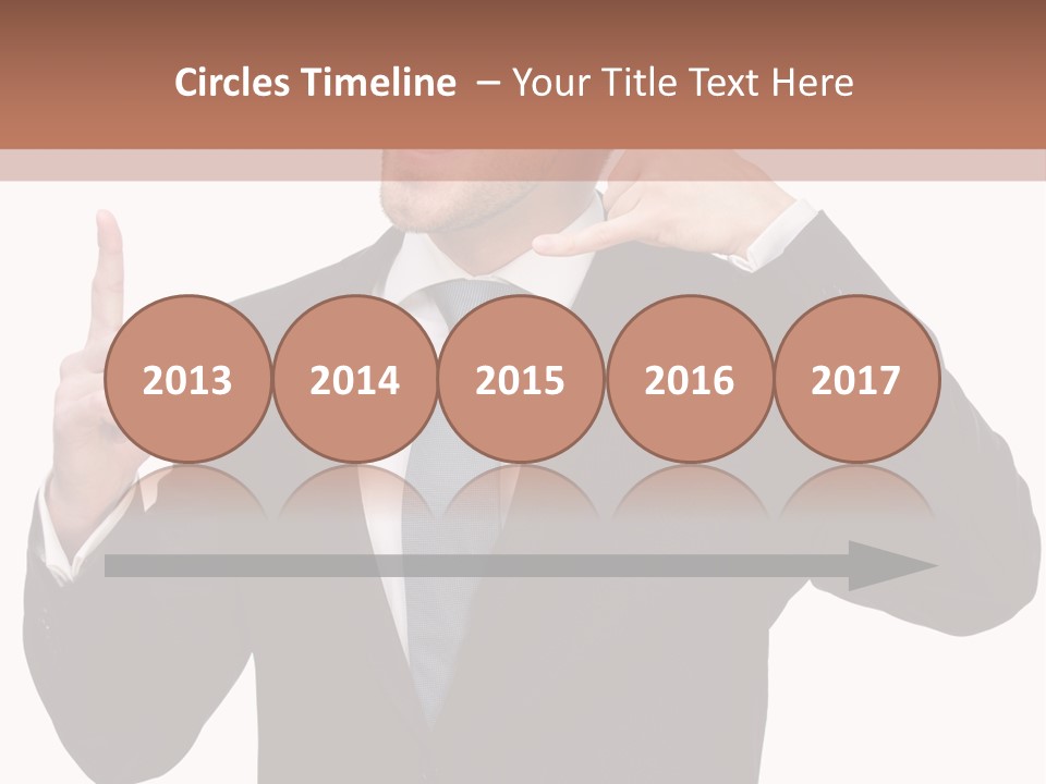 A Man In A Suit Giving A Thumbs Up PowerPoint Template