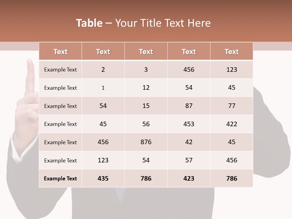A Man In A Suit Giving A Thumbs Up PowerPoint Template