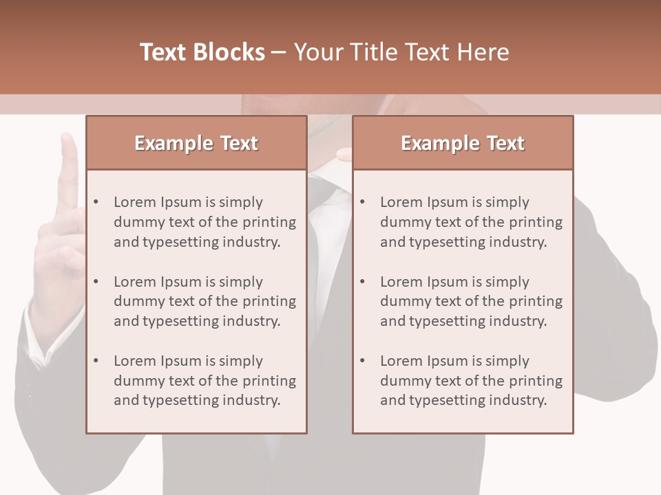 A Man In A Suit Giving A Thumbs Up PowerPoint Template