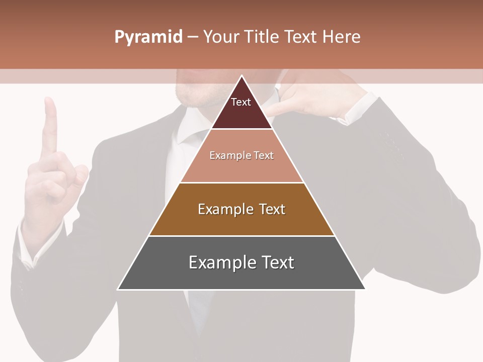 A Man In A Suit Giving A Thumbs Up PowerPoint Template