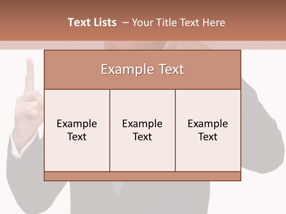 A Man In A Suit Giving A Thumbs Up PowerPoint Template