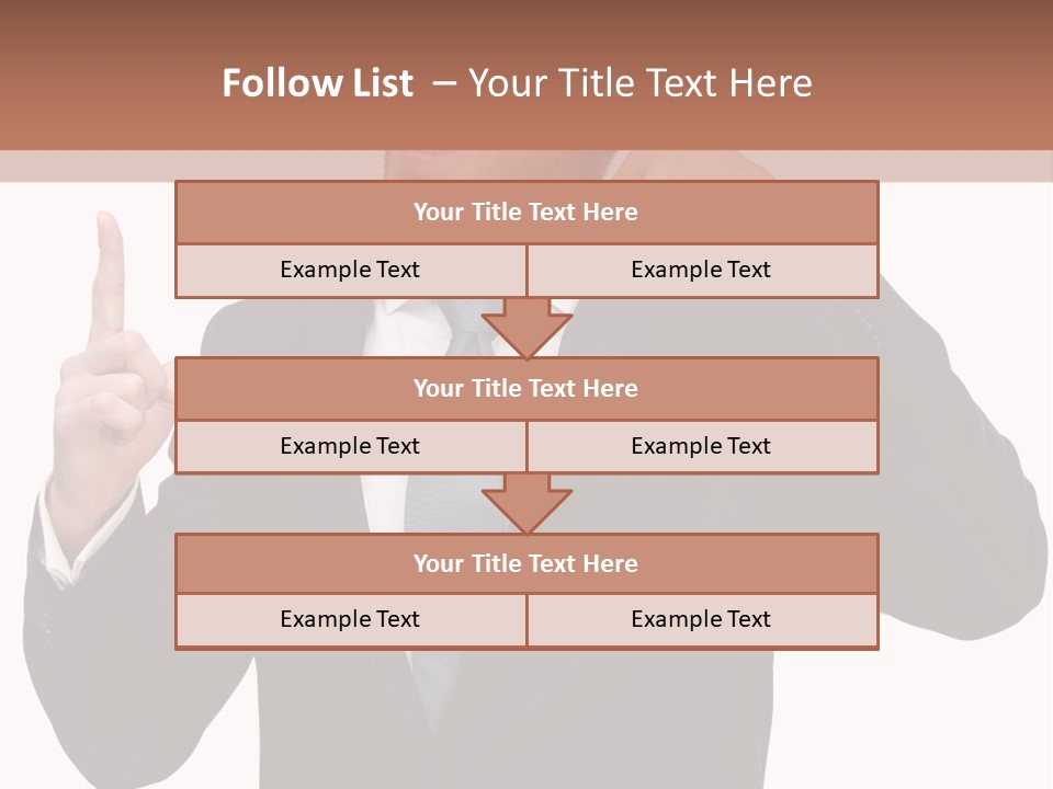 A Man In A Suit Giving A Thumbs Up PowerPoint Template