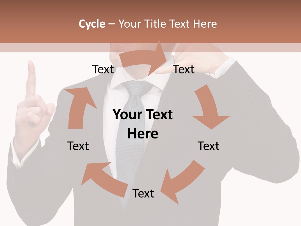 A Man In A Suit Giving A Thumbs Up PowerPoint Template