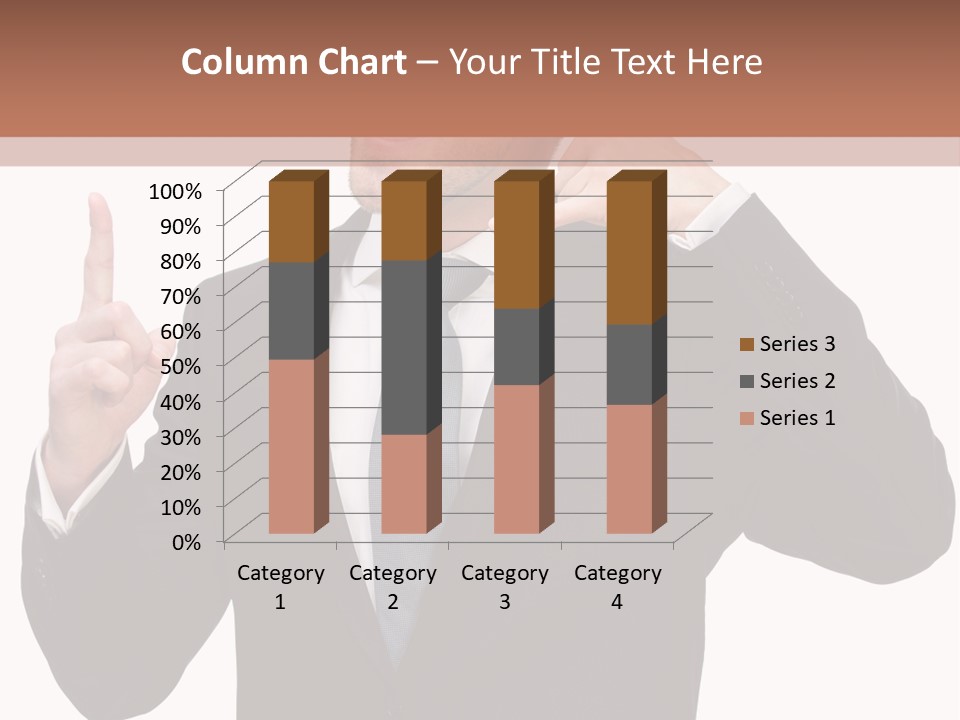 A Man In A Suit Giving A Thumbs Up PowerPoint Template