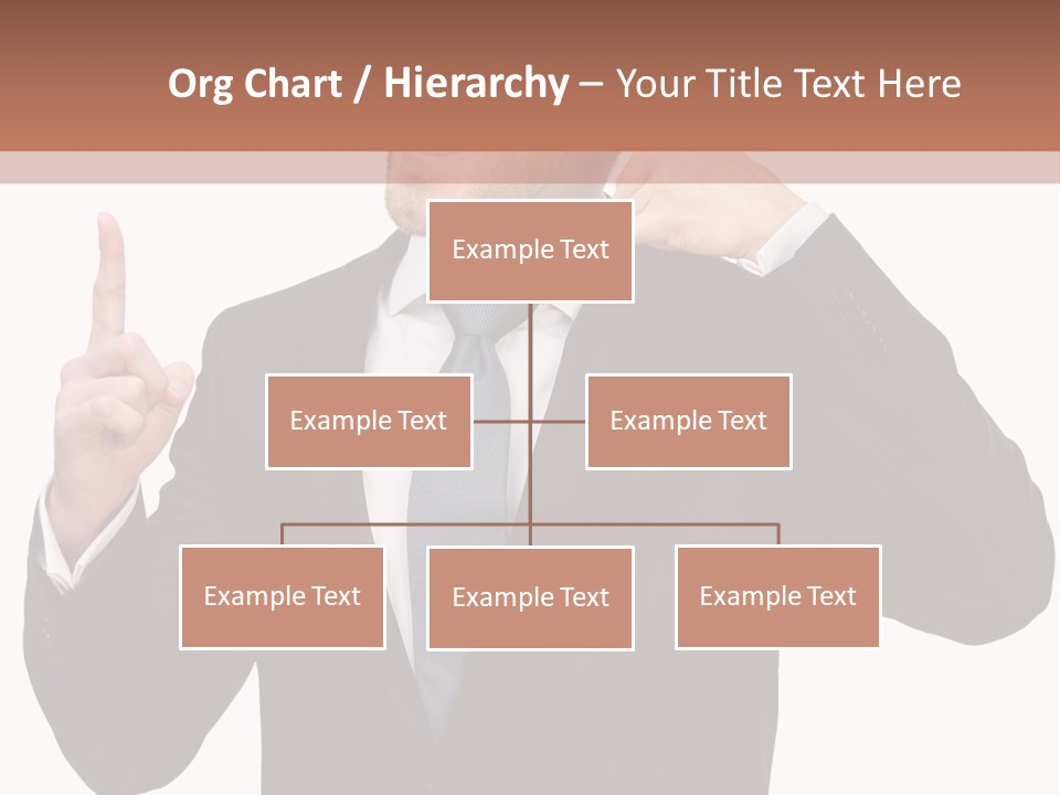 A Man In A Suit Giving A Thumbs Up PowerPoint Template