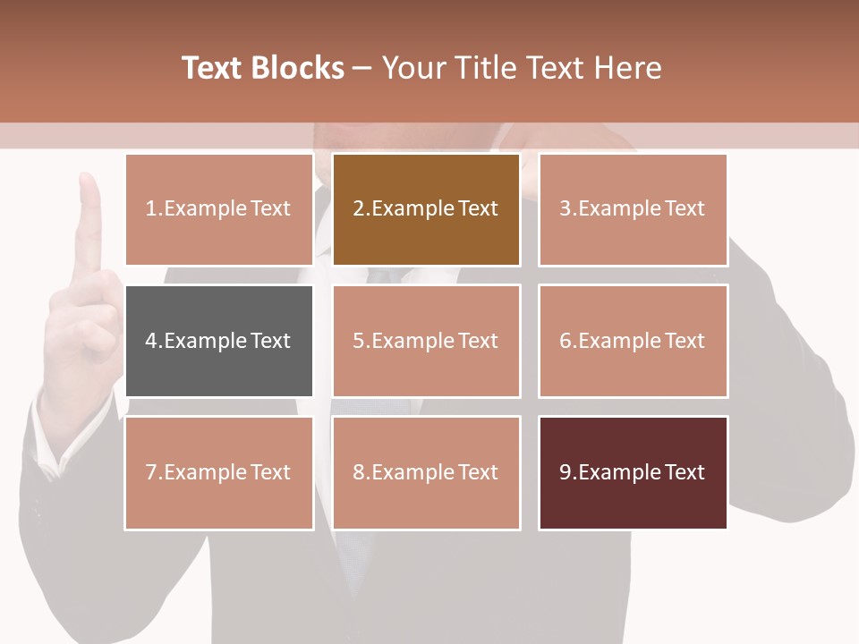 A Man In A Suit Giving A Thumbs Up PowerPoint Template