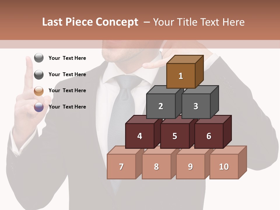 A Man In A Suit Giving A Thumbs Up PowerPoint Template