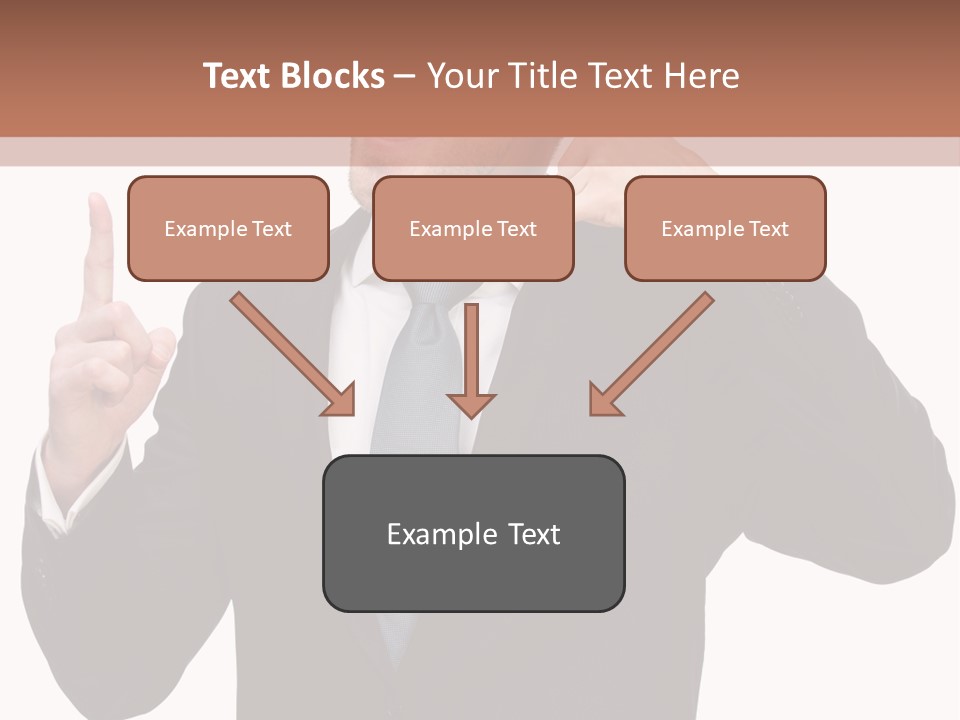 A Man In A Suit Giving A Thumbs Up PowerPoint Template