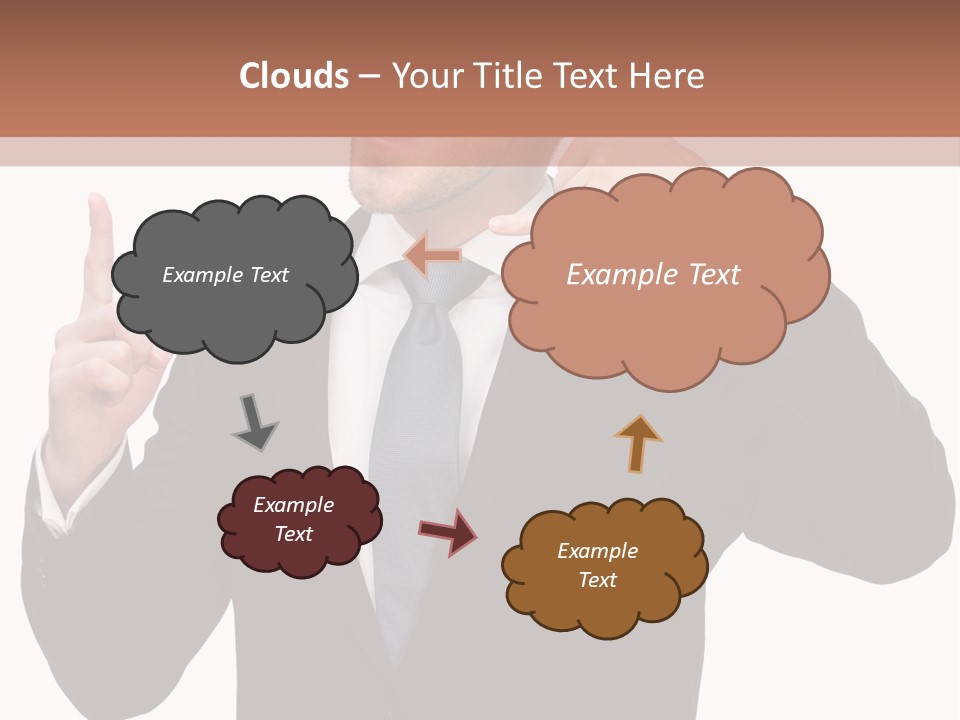 A Man In A Suit Giving A Thumbs Up PowerPoint Template
