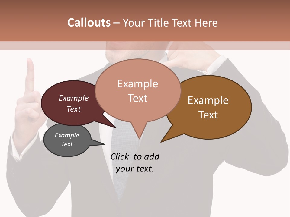 A Man In A Suit Giving A Thumbs Up PowerPoint Template