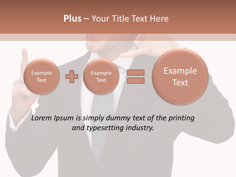 A Man In A Suit Giving A Thumbs Up PowerPoint Template