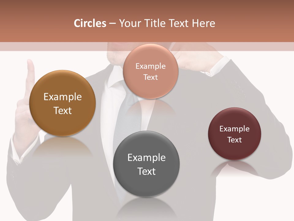 A Man In A Suit Giving A Thumbs Up PowerPoint Template