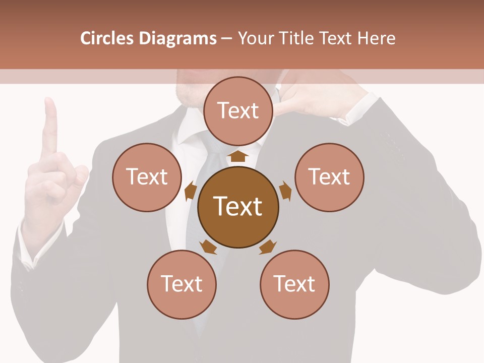 A Man In A Suit Giving A Thumbs Up PowerPoint Template