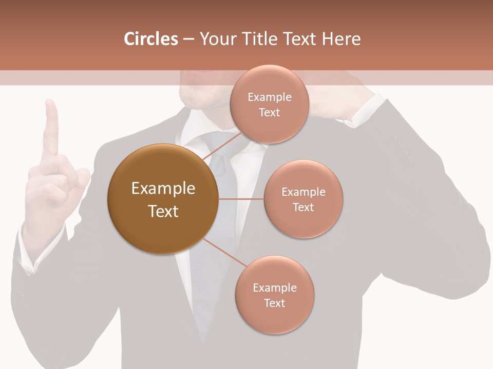 A Man In A Suit Giving A Thumbs Up PowerPoint Template