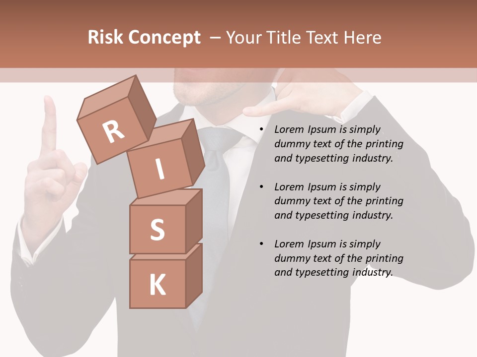 A Man In A Suit Giving A Thumbs Up PowerPoint Template