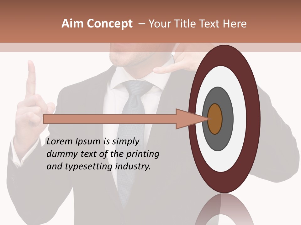 A Man In A Suit Giving A Thumbs Up PowerPoint Template