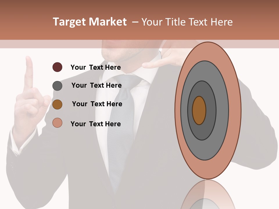 A Man In A Suit Giving A Thumbs Up PowerPoint Template