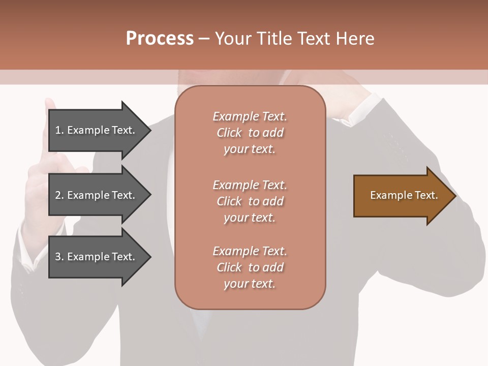 A Man In A Suit Giving A Thumbs Up PowerPoint Template