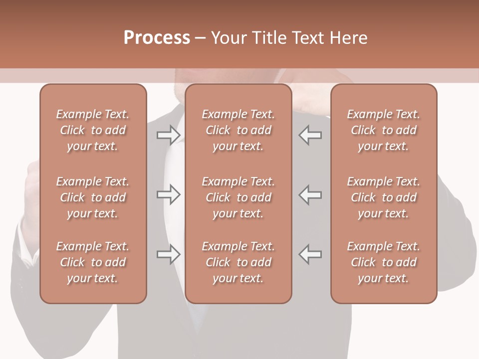 A Man In A Suit Giving A Thumbs Up PowerPoint Template